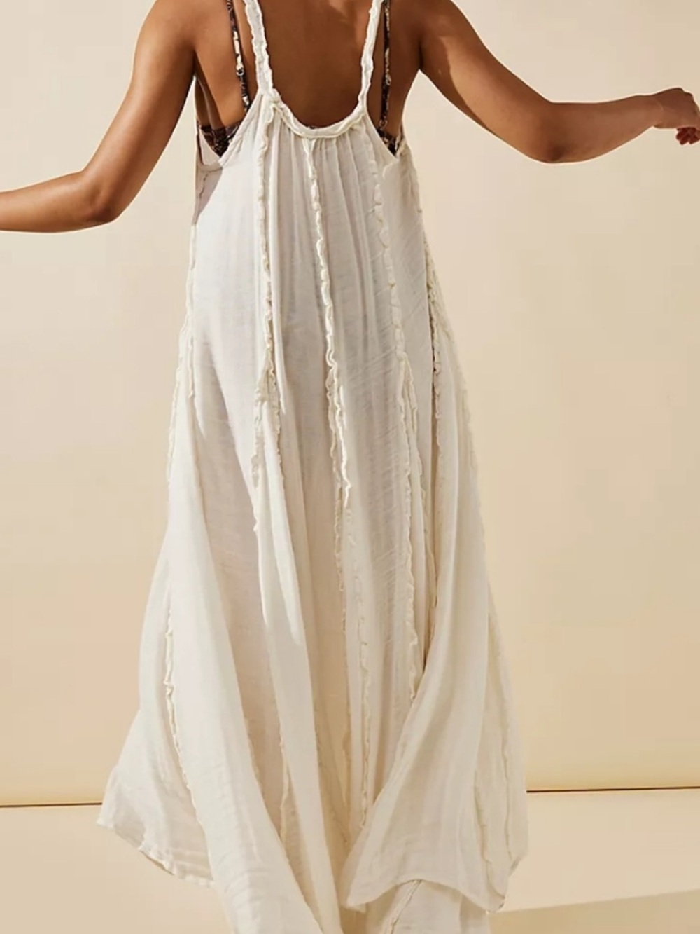 Free People Cream McKinley Maxi Dress